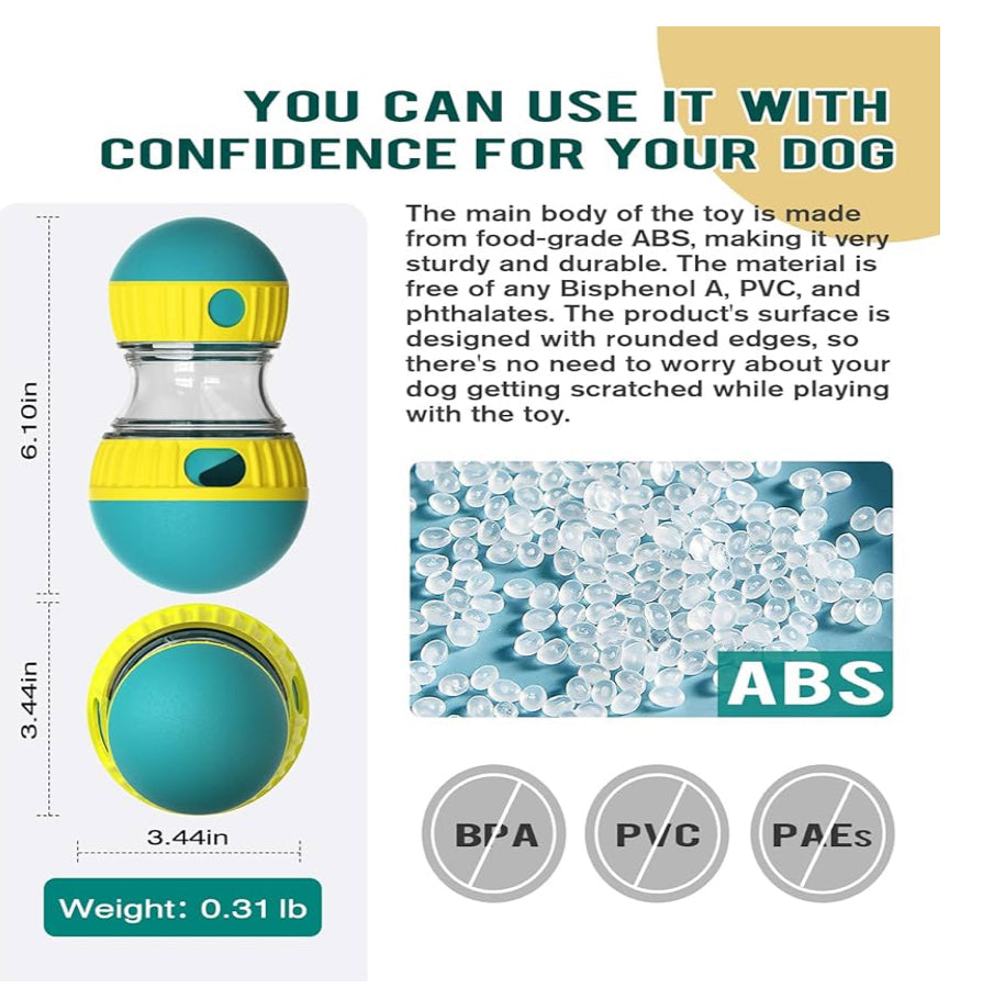 Dog Puzzle Toy Adjustable Treat Dispensing Ball