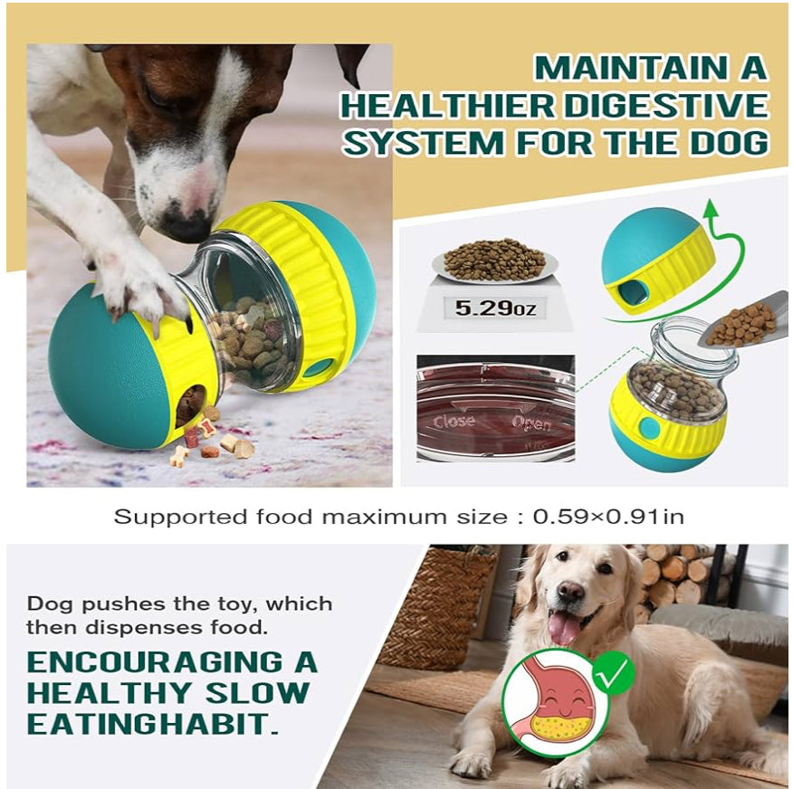 Dog Puzzle Toy Adjustable Treat Dispensing Ball