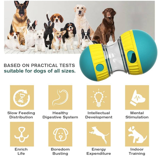 Dog Puzzle Toy Adjustable Treat Dispensing Ball