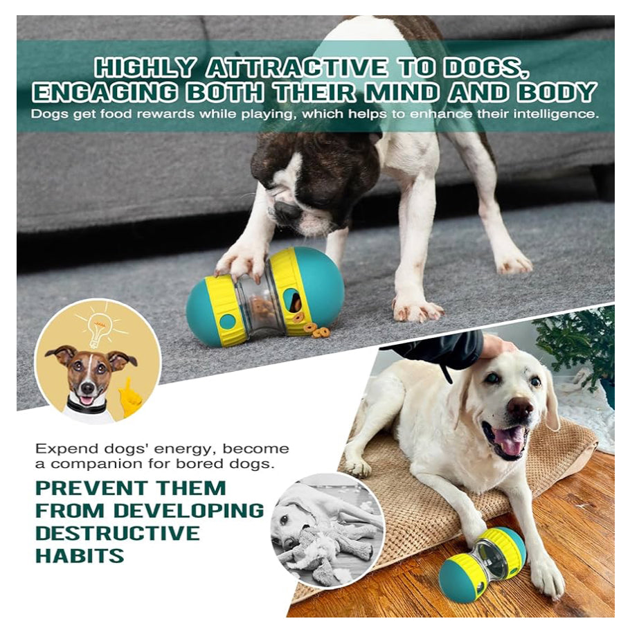 Dog Puzzle Toy Adjustable Treat Dispensing Ball