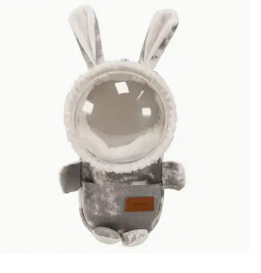 Hamster Carrier Bag, Rabbit Shape, Astronaut, Small Animal Carrier, Travel Bag with Transparent Window