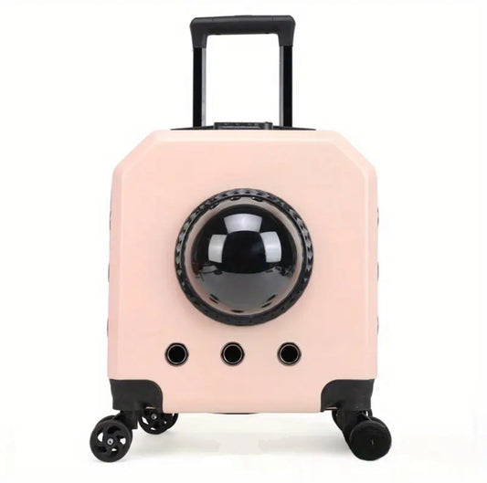 Portable Pet Backpack with Breathable Design,pink.